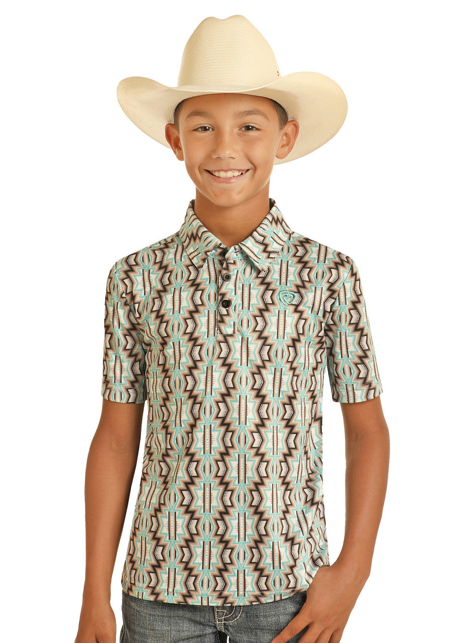 Boys' Aztec Polo