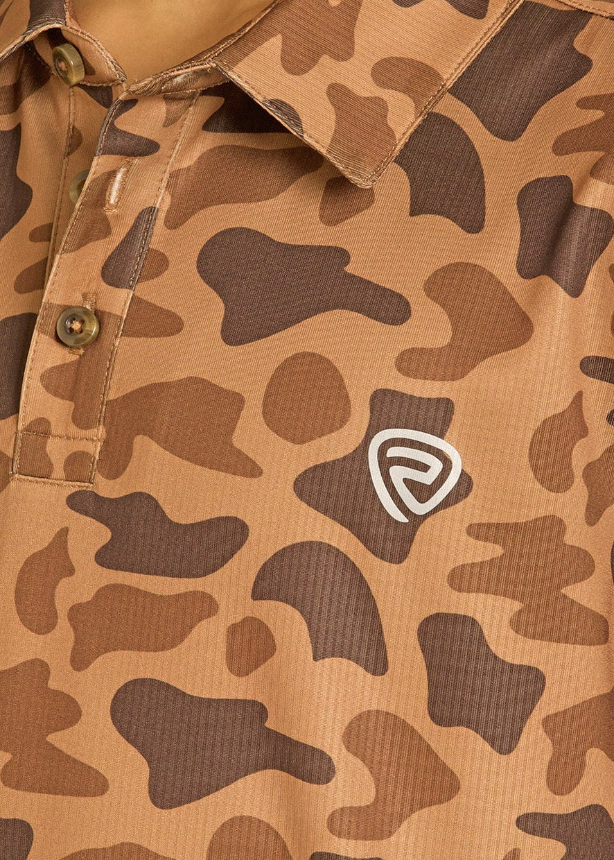Boys' Camel Camo Polo | Rock & Roll Denim