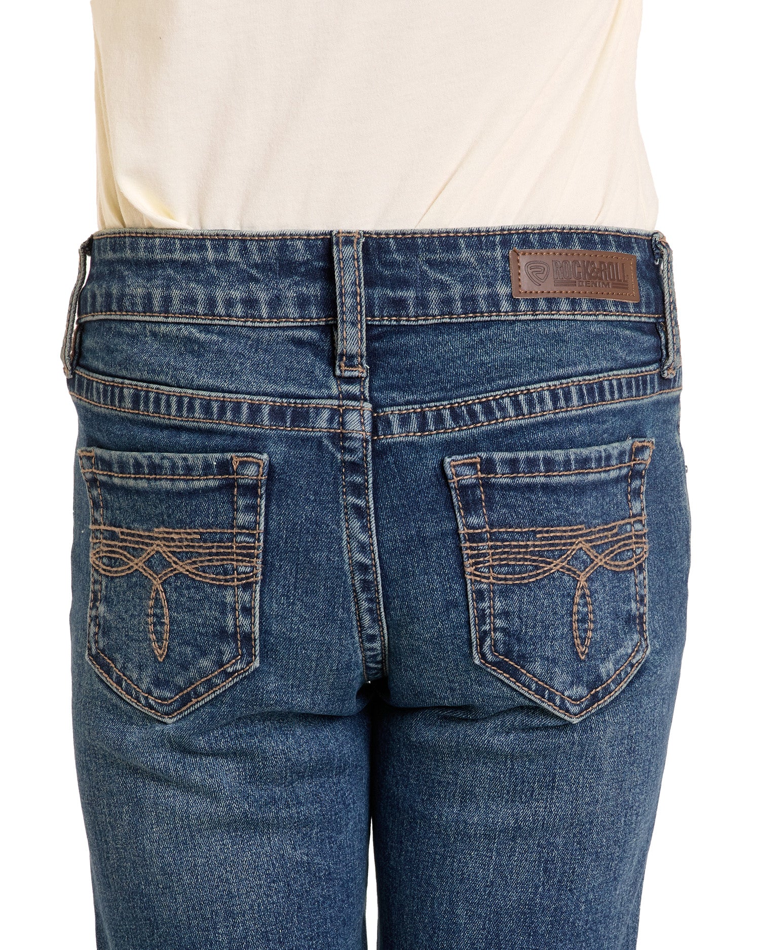 【seooocookie】guel bootcut denim pants Girls' Boot Stitch Bootcut Jeans | Rock & Roll Denim