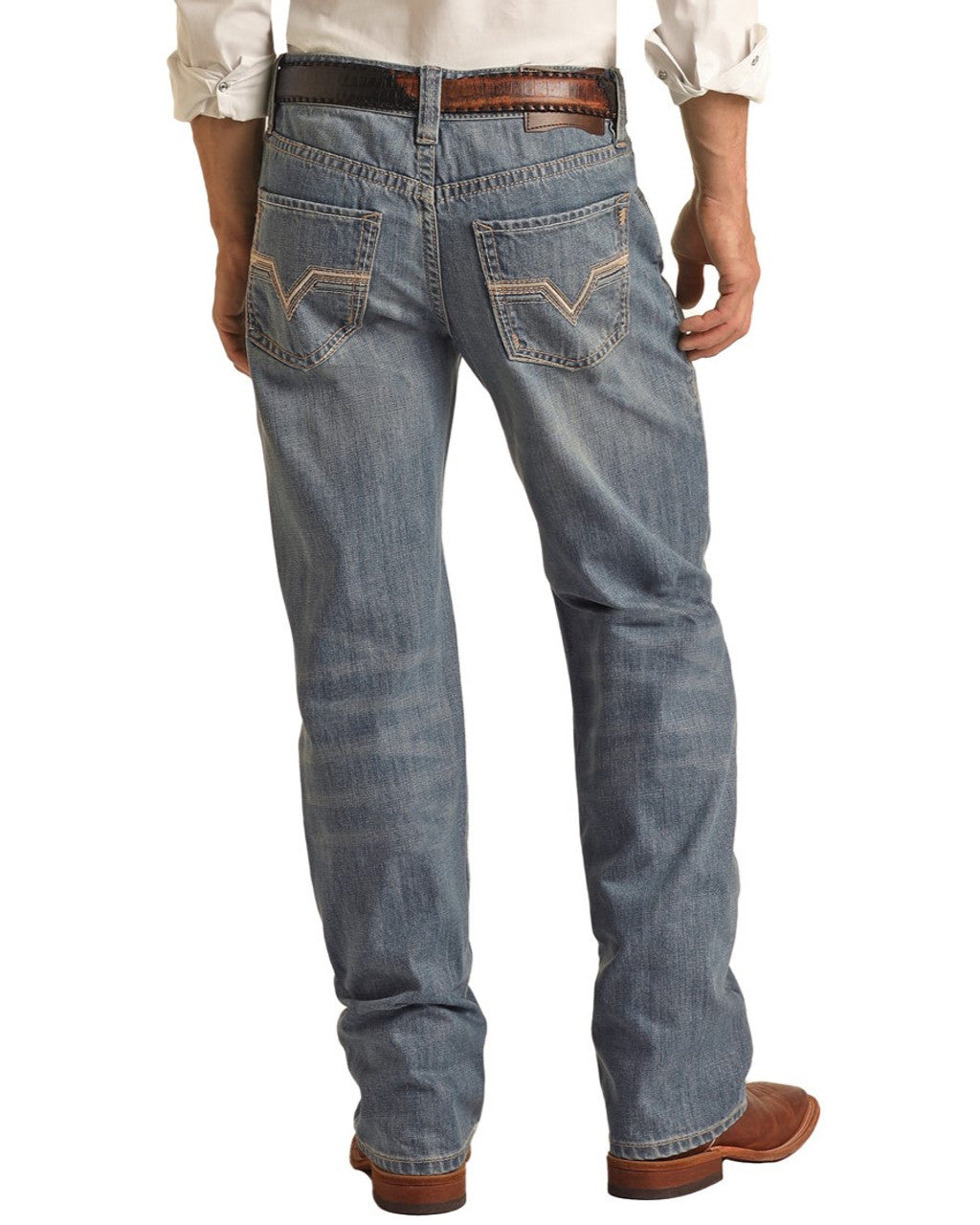 Relaxed Fit Straight Bootcut Jeans