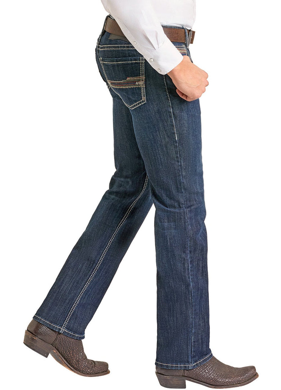 Man wearing a white shirt, blue jeans, and a beige cowboy hat on a white background