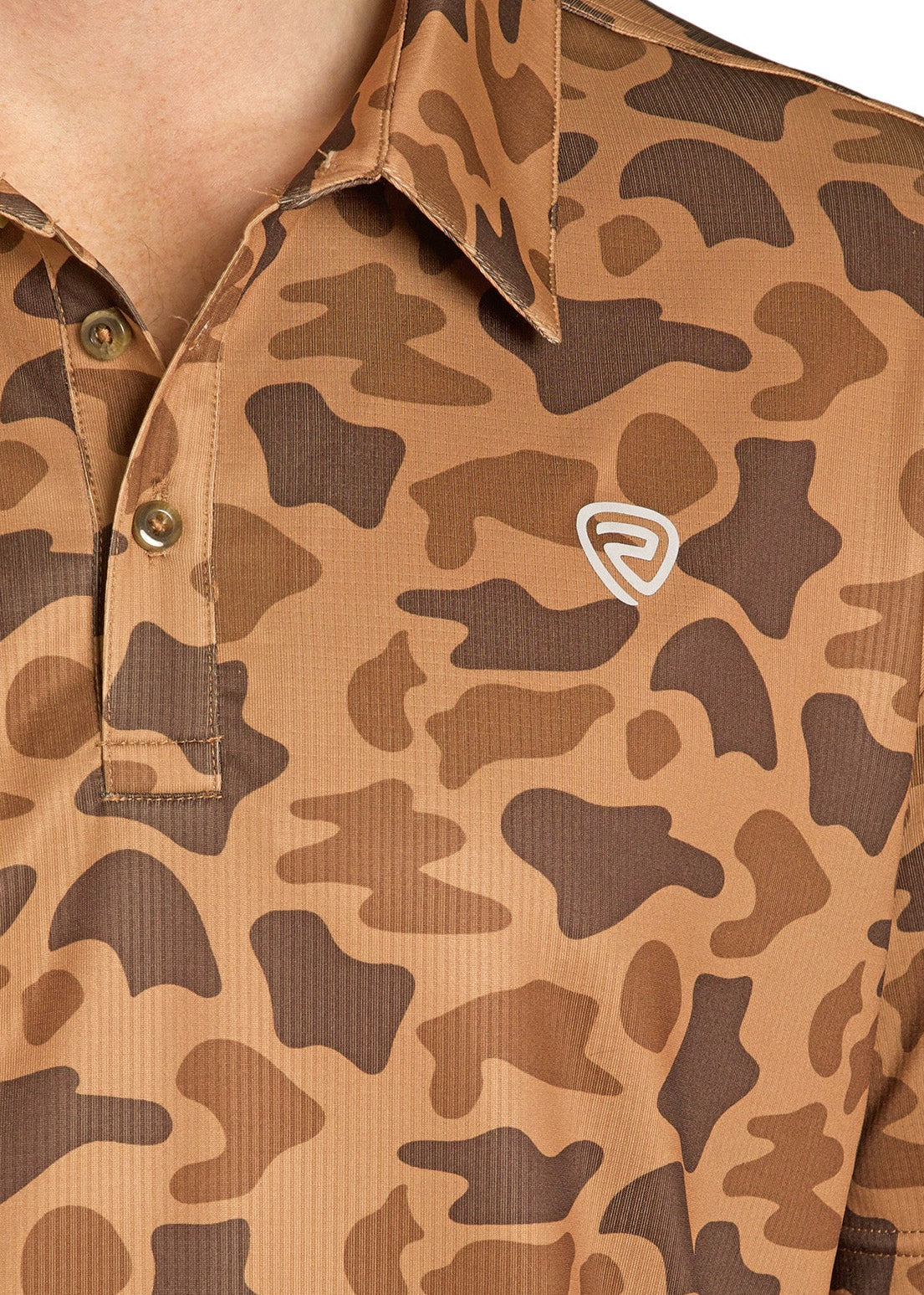 Men's Camel Camo Polo | Rock & Roll Denim