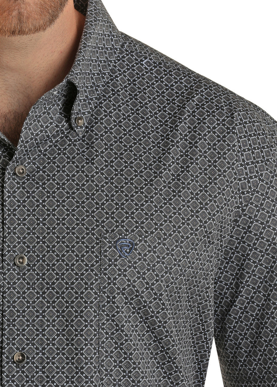 Geo Short Sleeve Button Shirt