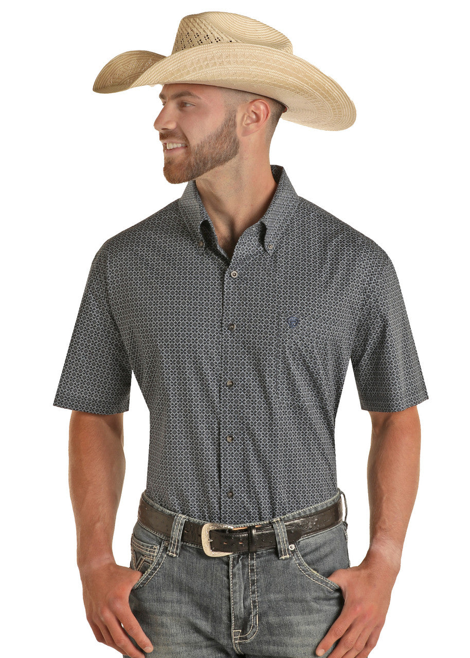 Geo Short Sleeve Button Shirt