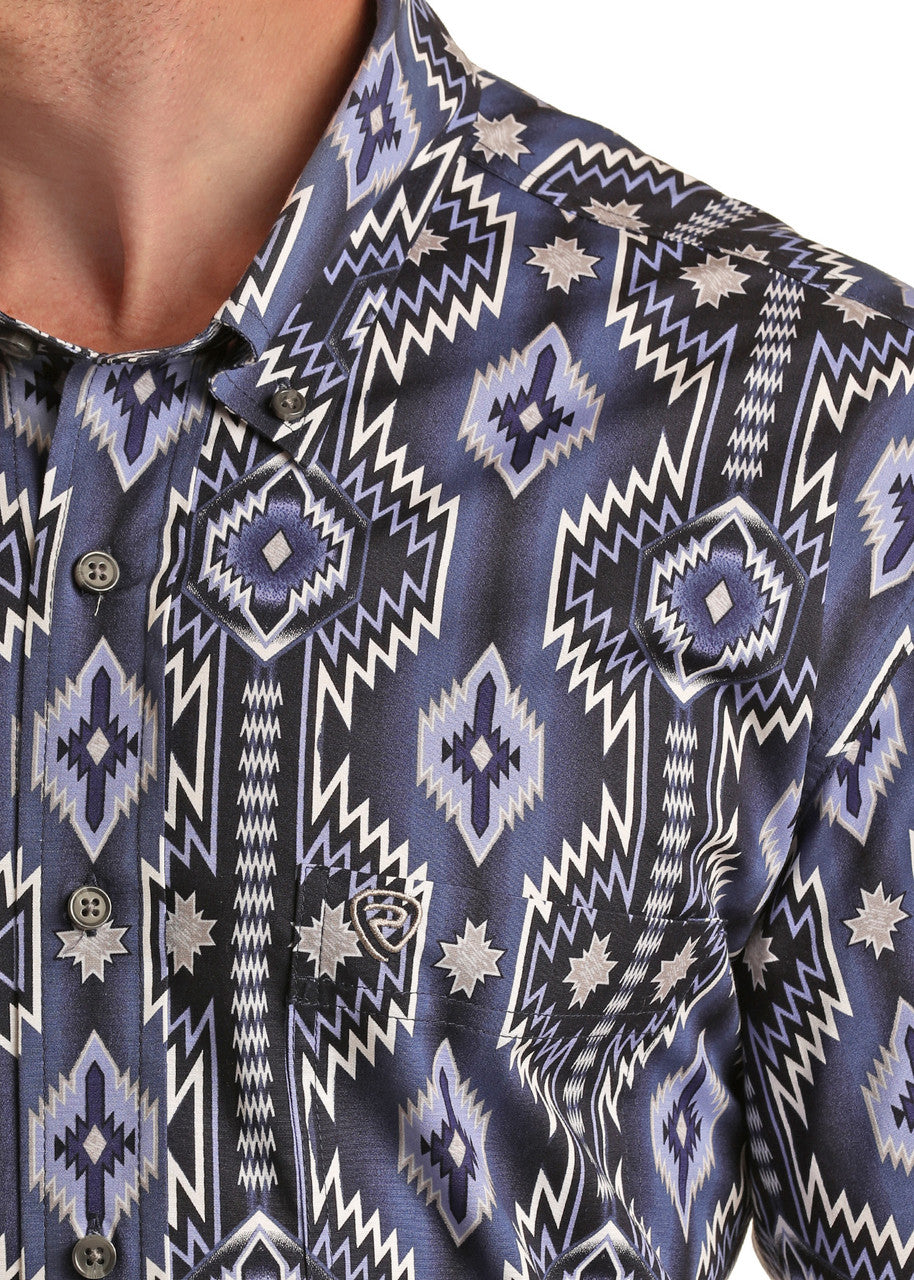 Aztec Short Sleeve Button Shirt