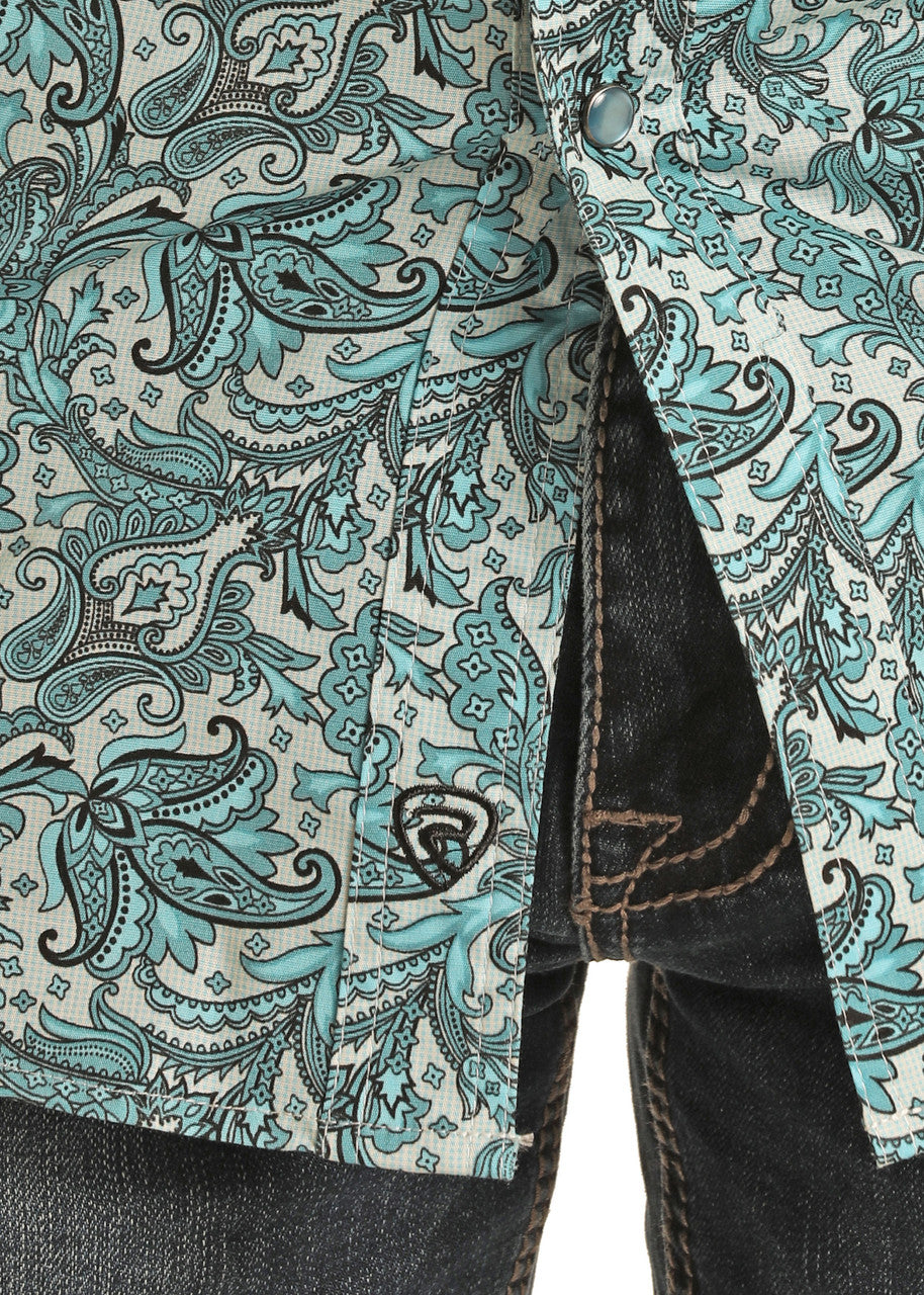 Paisley Long Sleeve Snap Shirt