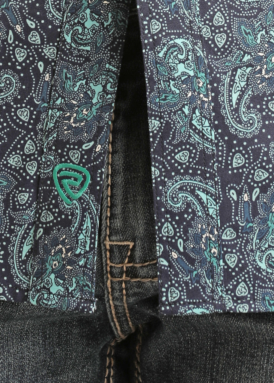 Paisley Short Sleeve Snap Shirt