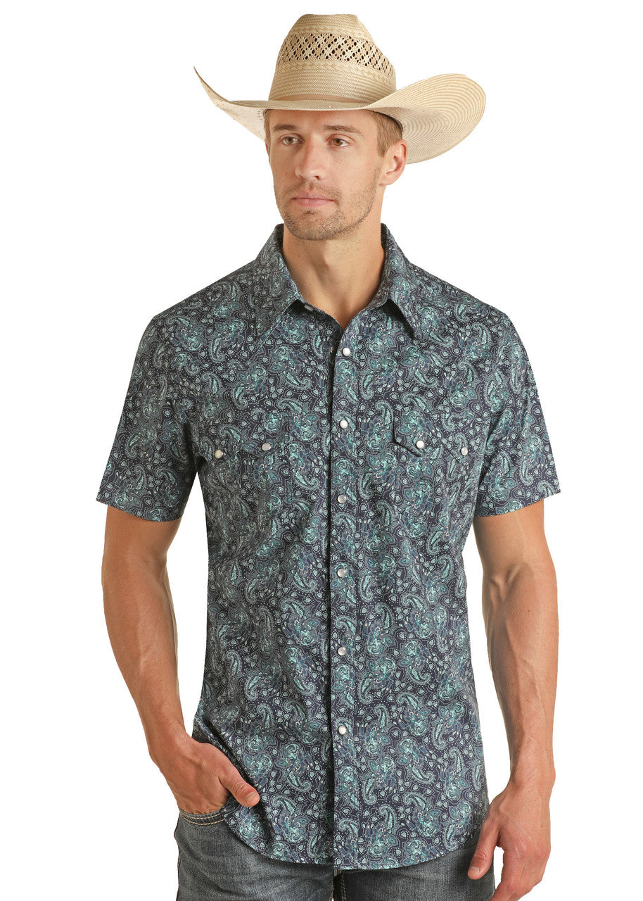 Paisley Short Sleeve Snap Shirt