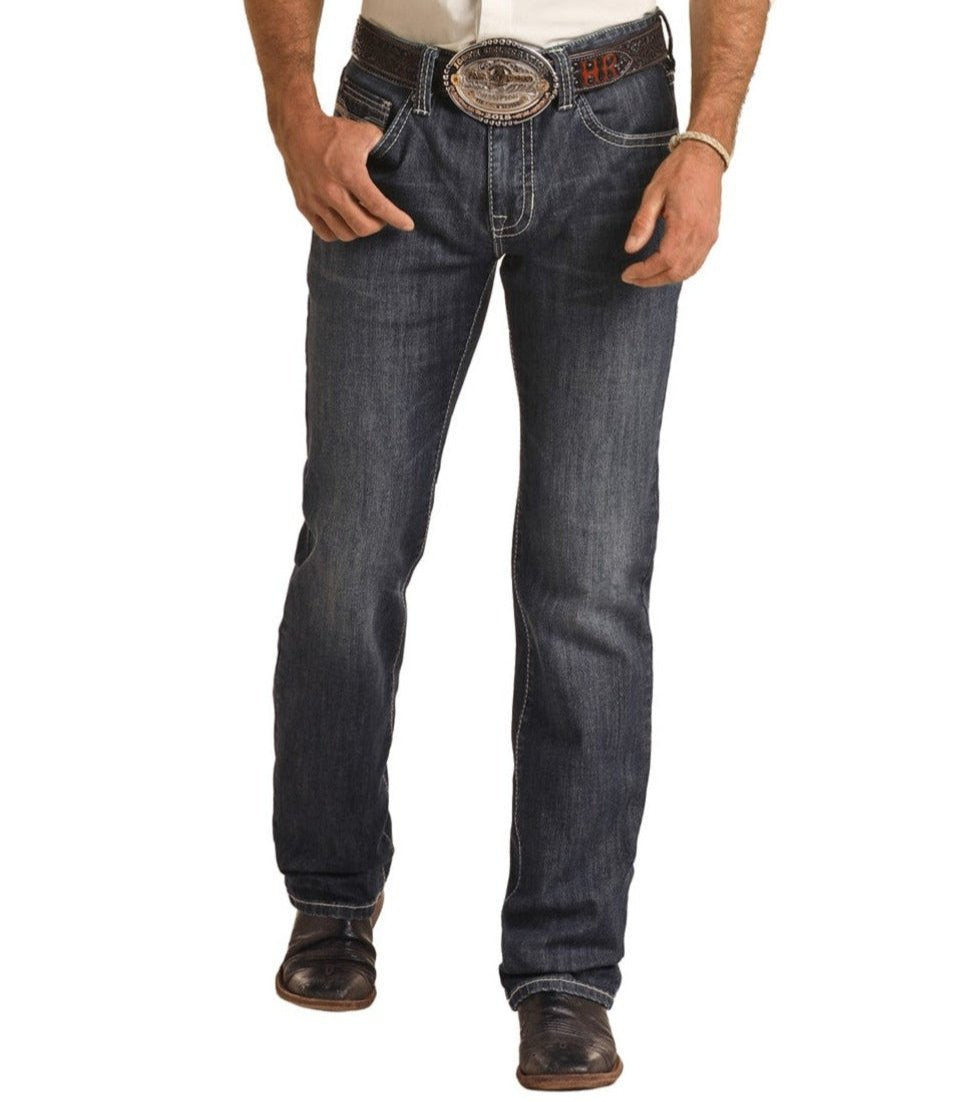 Regular Fit Dark Wash Stackable Bootcut Jeans