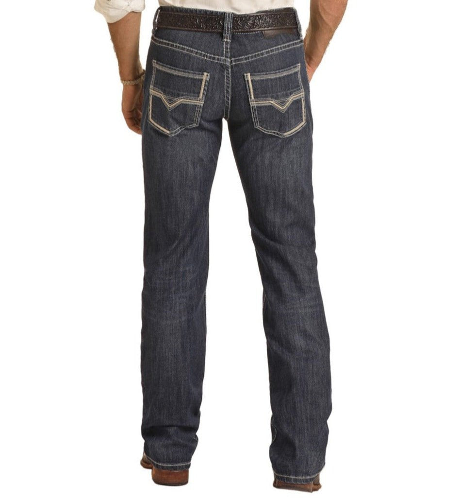 Regular Fit Dark Wash Stackable Bootcut Jeans