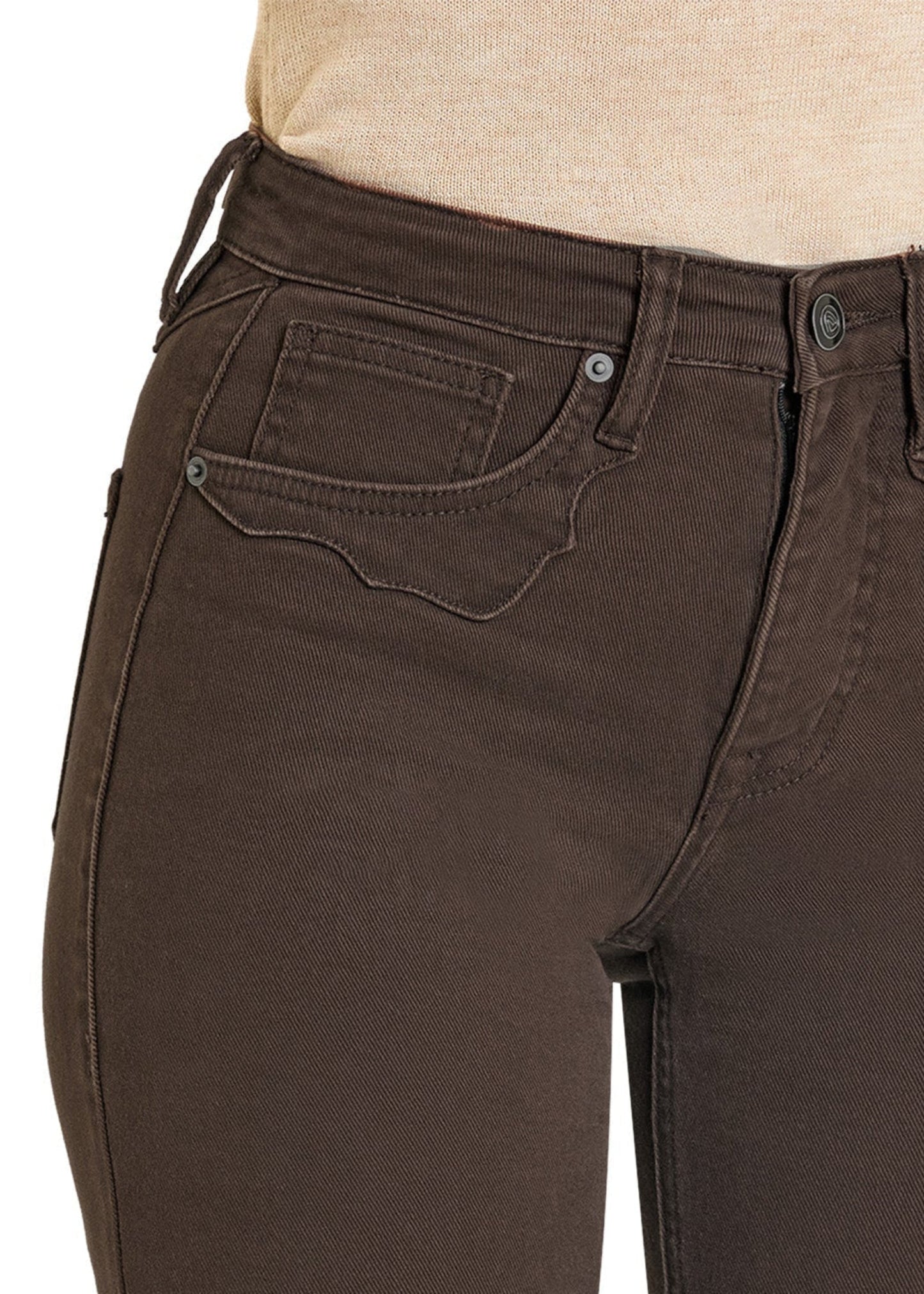 Brown pants on a white background