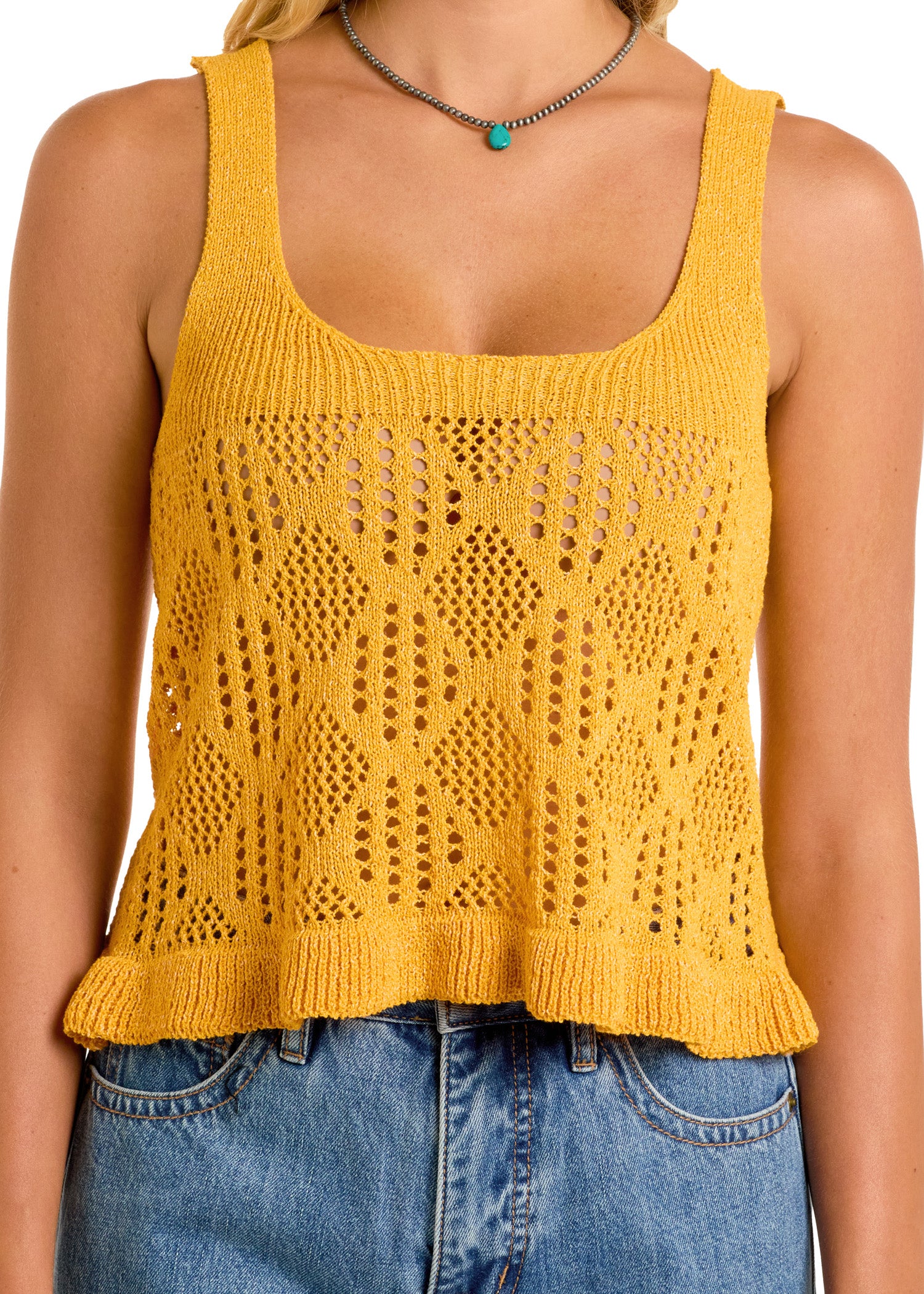 Women's Loose Knit Tank Top | Rock & Roll Denim