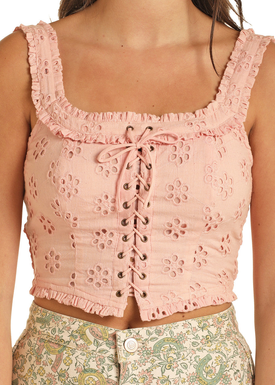 Women's Eyelet Corset | Rock & Roll Denim