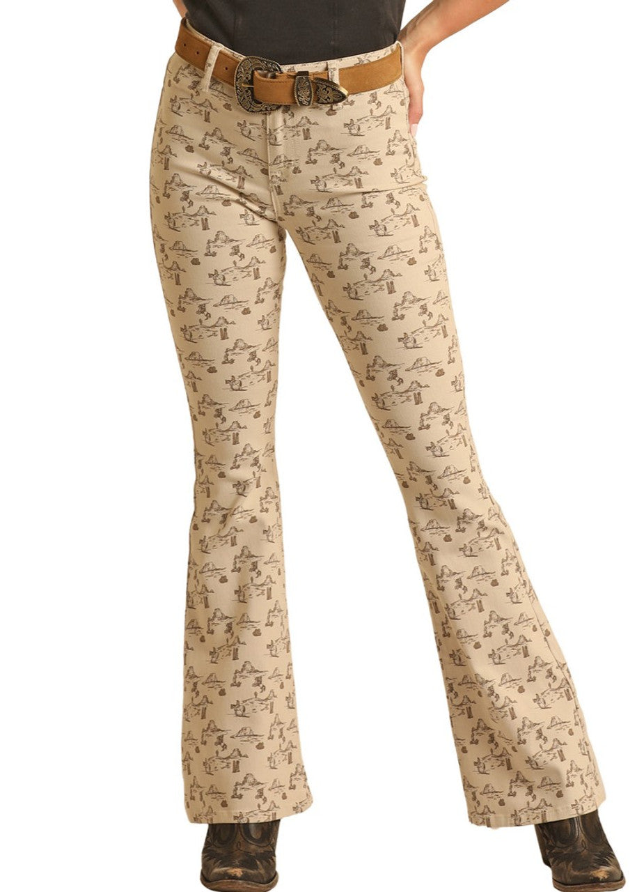 Desert High Rise Flare Jeans