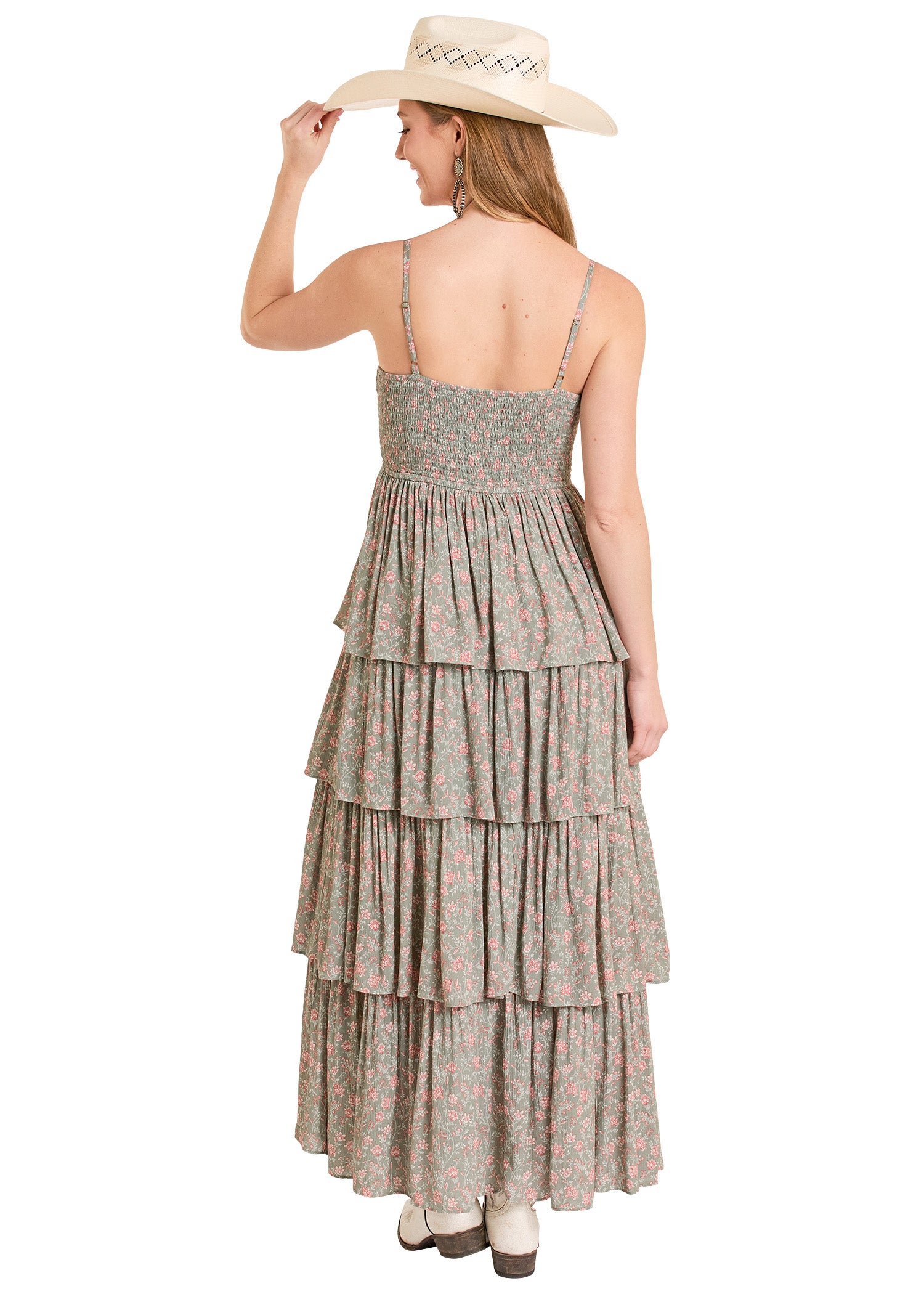 Women's Tiered Floral Maxi Dress Women's Tiered Floral Maxi Dress