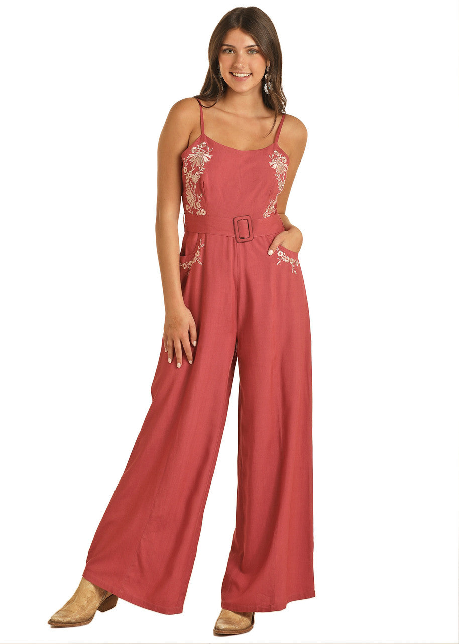 Floral Embroidered Jumpsuit