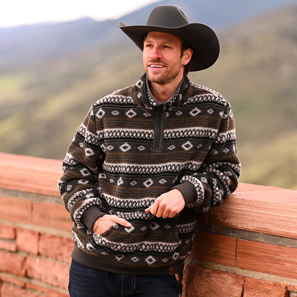 Men's Reversible Aztec Jacquard Vest | Rock & Roll Denim